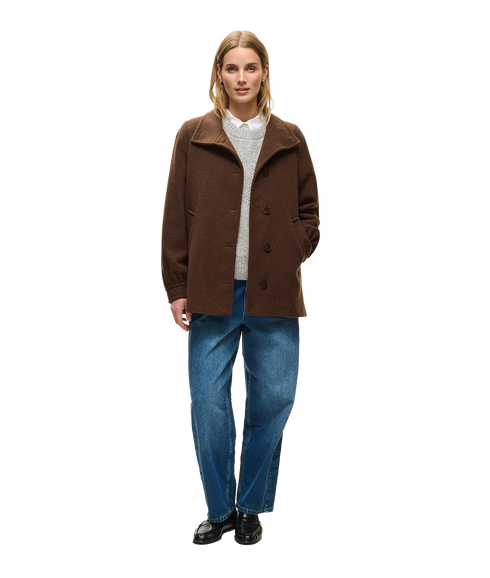 Cecilia Coat - Downtown Brown Melange