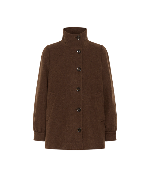 Cecilia Coat - Downtown Brown Melange