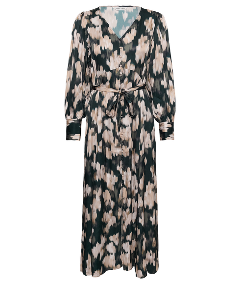 Ciluca Dress - Green Flower Print
