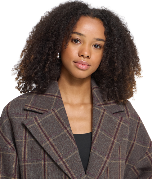 Emmalu Jacket - Cocoa Brown Check