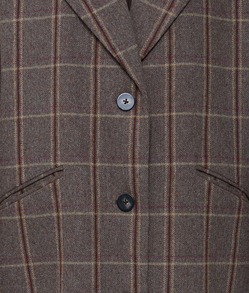Emmalu Jacket - Cocoa Brown Check