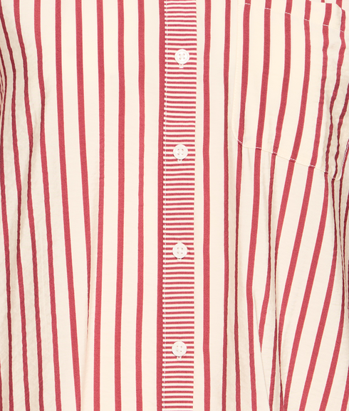 Louri Shirt - Rhododendron/White Stripe