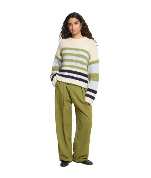 Bosele Pullover - Birch Blue Stripe