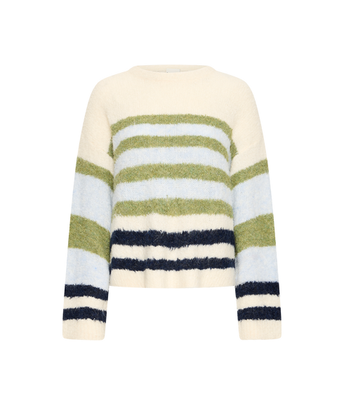 Bosele Pullover - Birch Blue Stripe