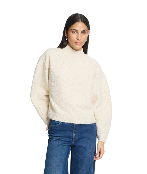 Curley LS Knit - White