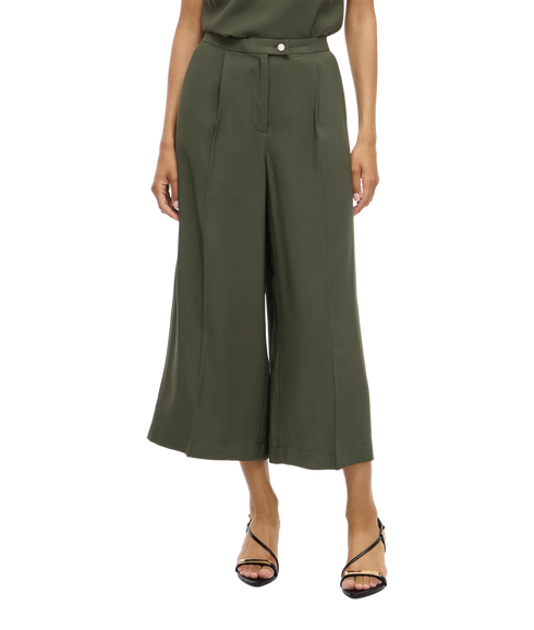 Marlee Hw Wide Culotte Pants - Deep Depths