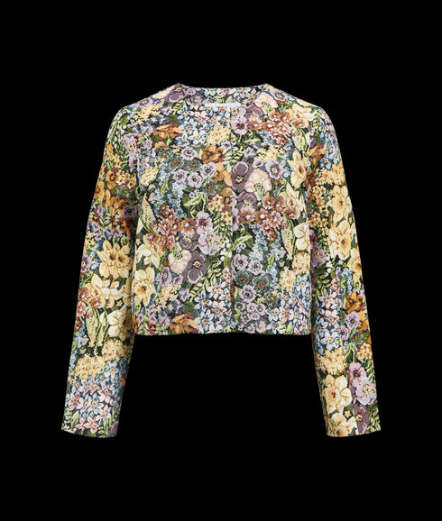 Rosa L/S Lo Jacket 140 - Twill Flower Multi Color