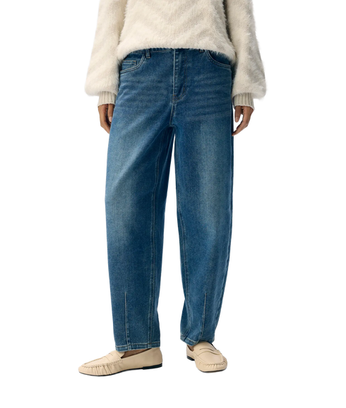Sava Mw Barrel Ankel Jeans 140 - Medium Blue Denim