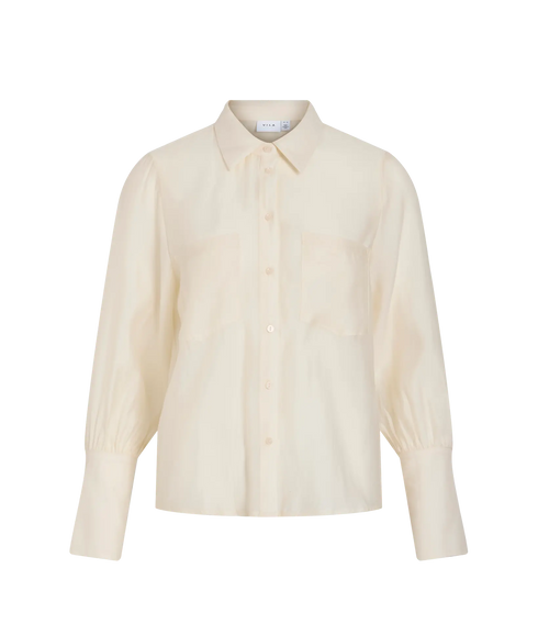 Maloa O-Neck L/S Cuff Shirt/C34/Bfs - Birch