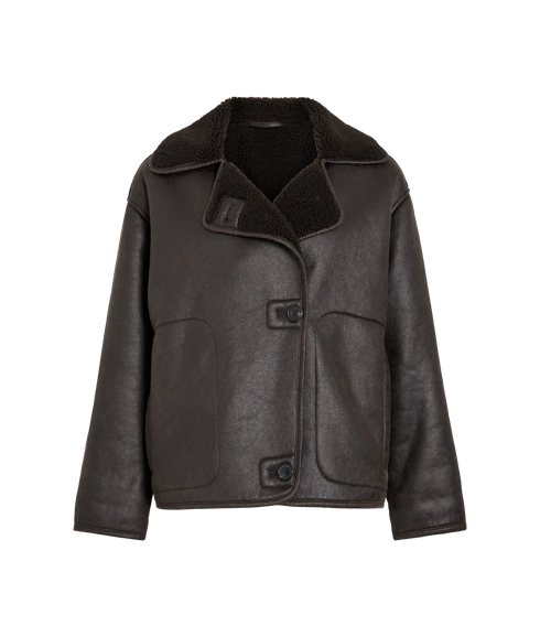 Kadera L/S Shearling Jacket - Demitasse