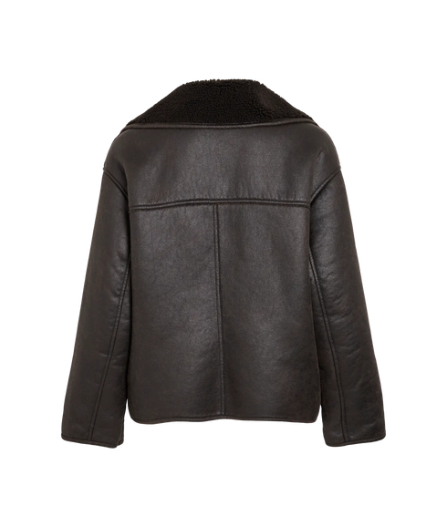 Kadera L/S Shearling Jacket - Demitasse