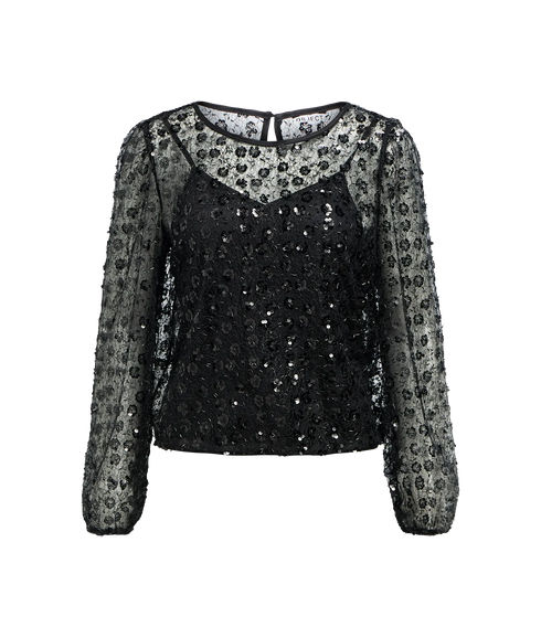 Maisy L/S Re Top 141 - Black