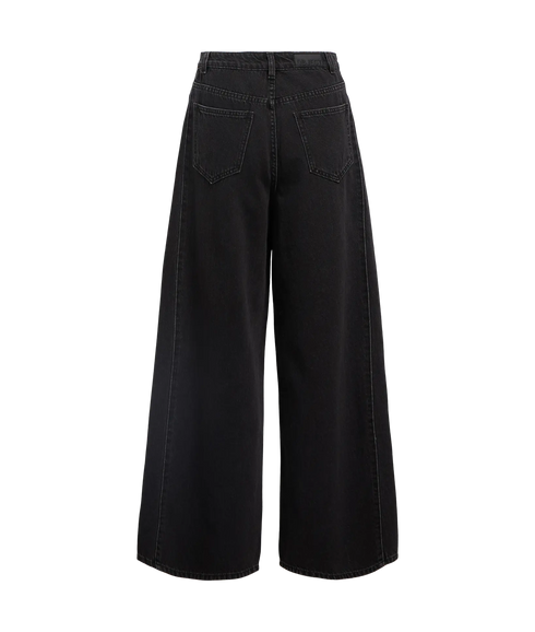 Moji Zarafine Hw Super Wide Jeans 141 - Black Denim