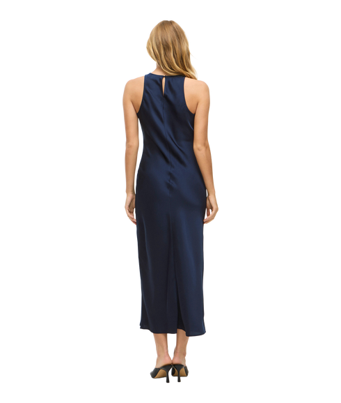 Ravenna S/L Ankle Dress - Blue