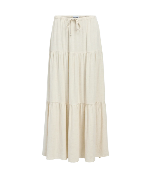 Sanne Mw Long Layer Skirt - Cream