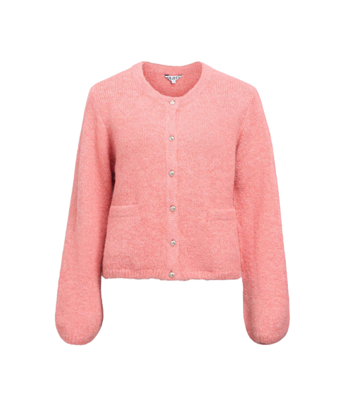 Saggia Re L/S Knit Cardigan - Pink