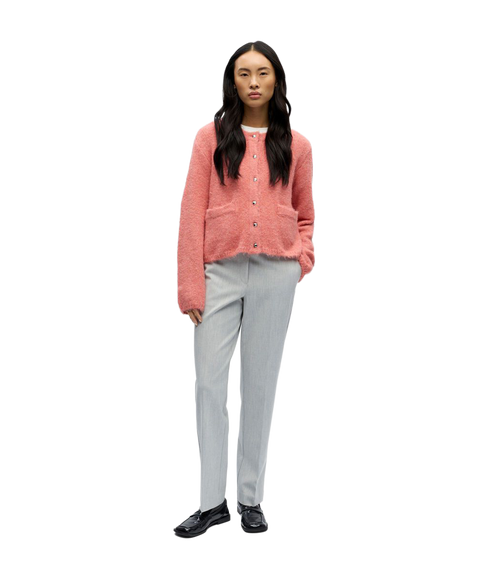 Saggia Re L/S Knit Cardigan - Pink