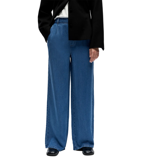 Frame Lisa Wide Mw Pant - Blue