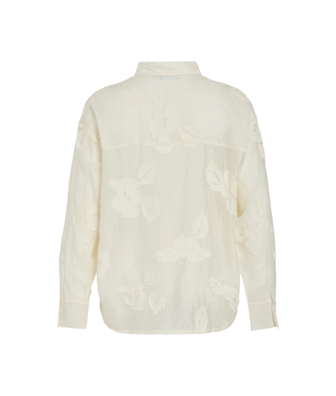 Beka L/S Flower Shirt - Grey