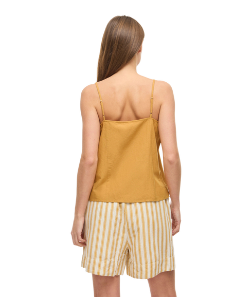 Prisilla Singlet Top/Vol - Brown