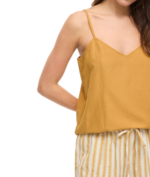 Prisilla Singlet Top/Vol - Brown
