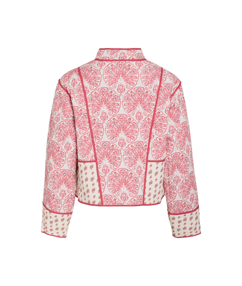 Delphine L/S O-Neck Jacket - Grey