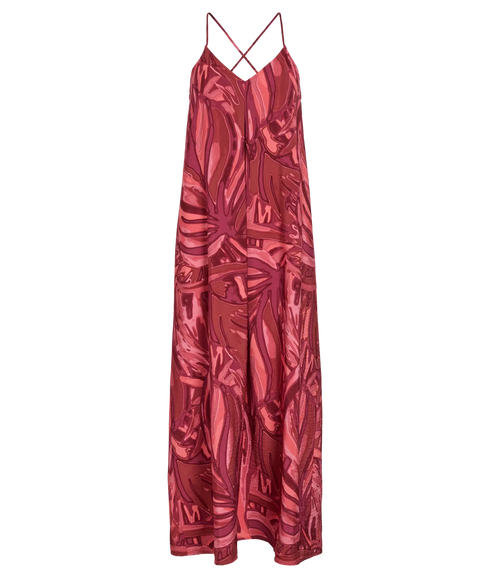 Ryn Zoa V-Neck Singlet Maxi Dress - Pink