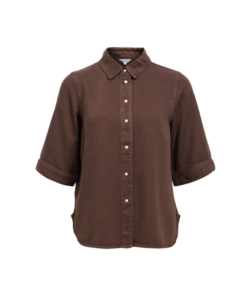 Frame 2/4 Re Denim Top - Brown