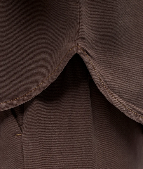 Frame 2/4 Re Denim Top - Brown