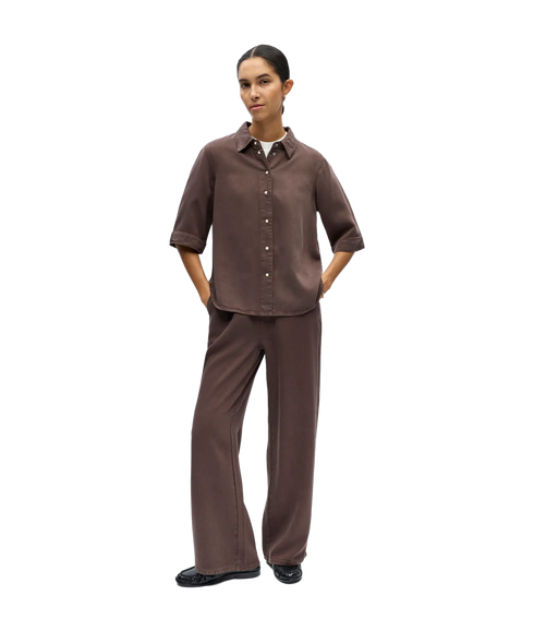 Frame 2/4 Re Denim Top - Brown