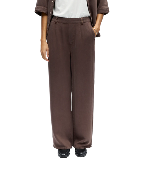 Frame Lisa Wide Mw Pant - Brown
