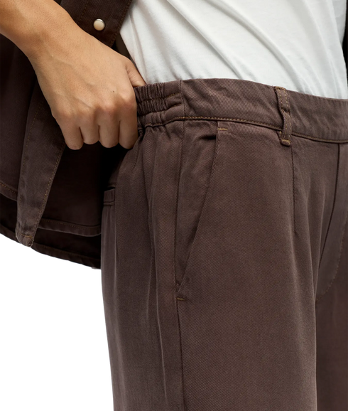 Frame Lisa Wide Mw Pant - Brown