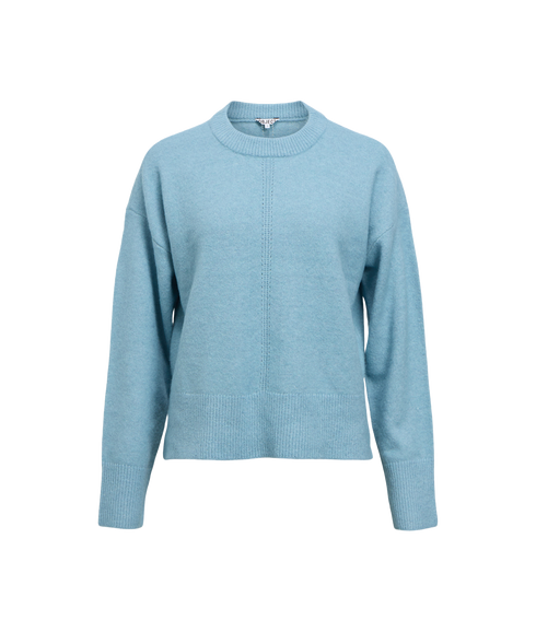 Juno LS Lo O-Neck Knit- Blue