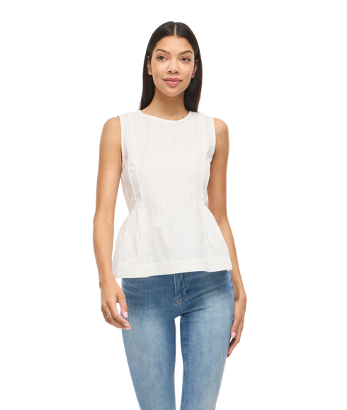 Jimba O-Neck S/L Top-White