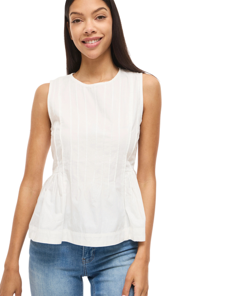 Jimba O-Neck S/L Top-White