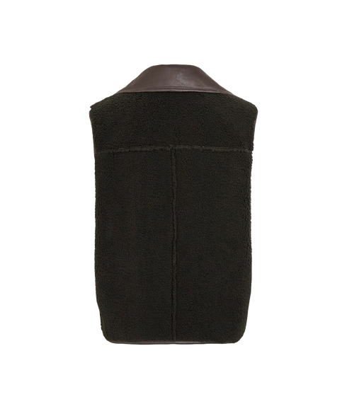 Kadera S/L Shearling Vest - Brown