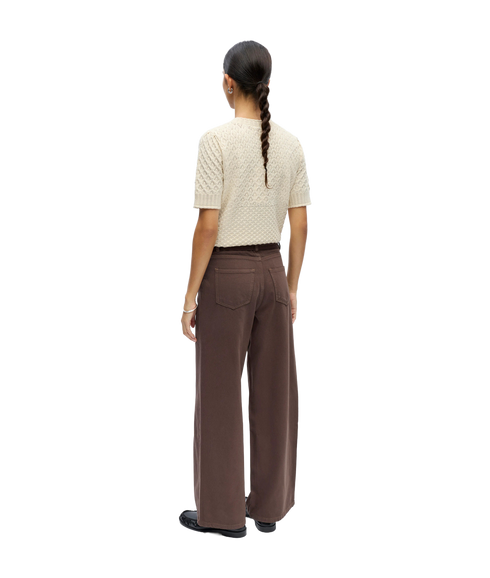 Rosie Wide Jeans - Brown