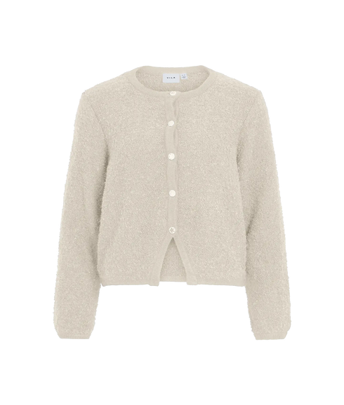 Pigga O-Neck LS Knit Jacket- Grey