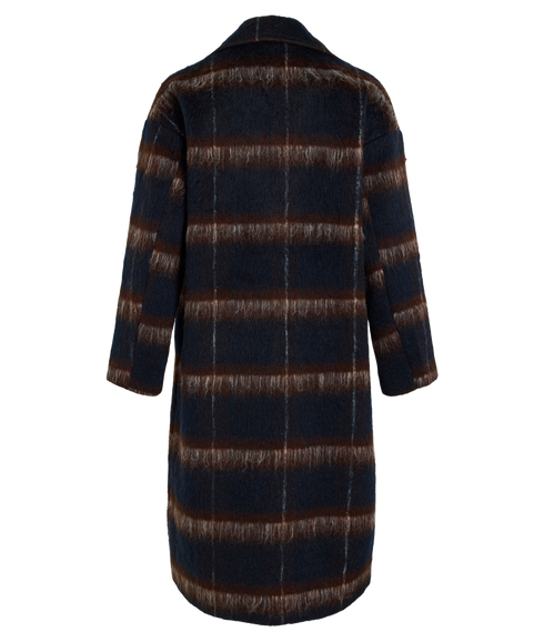 Melon LS Check Coat - Blue