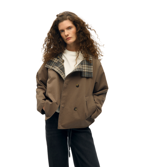 Gro Reversible LS Short Jacket - Grey