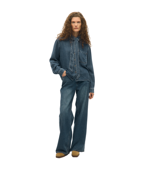 Rosie LS Re Shirt - Blue
