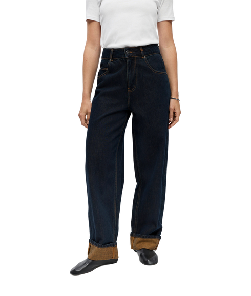 Isira Straight Loose Jeans - Blue