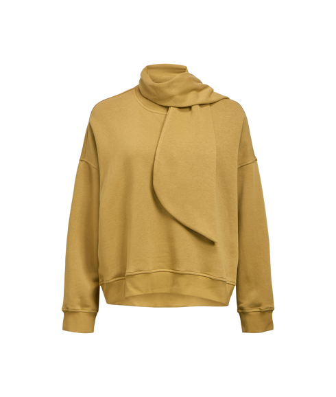 Arina LS Oz Tie Sweatshirt - Brown