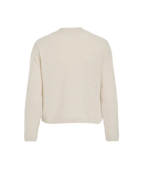 Shelby O-Neck LS Knit Cardigan - Grey