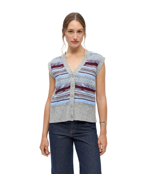Innia S/L Lo Knit Vest - Grey