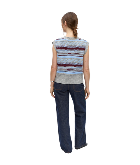 Innia S/L Lo Knit Vest - Grey