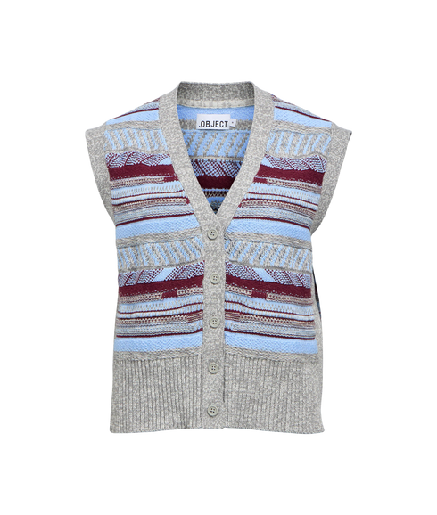 Innia S/L Lo Knit Vest - Grey