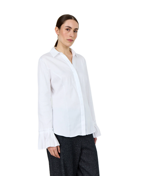 Isla Solid Shirt - White