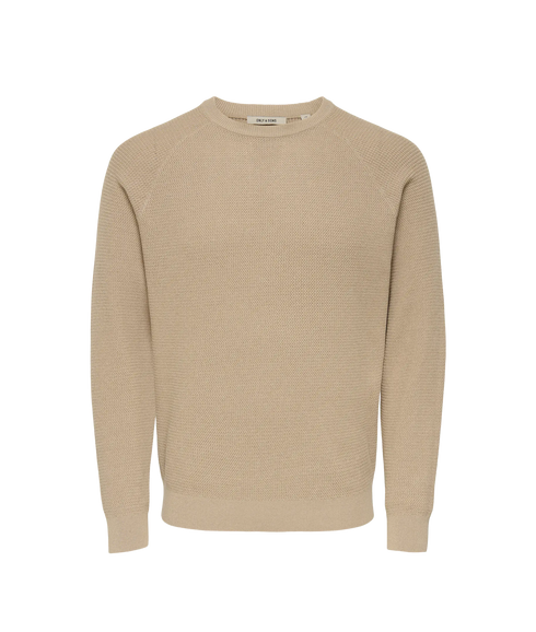Hay Reg Ls Structure Crew Knit Life - String