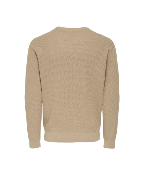 Hay Reg Ls Structure Crew Knit Life - String